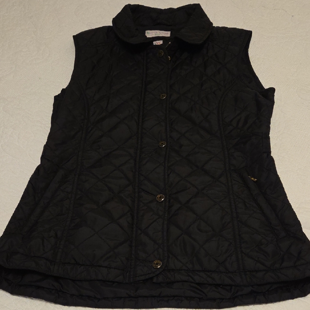 Peter Millar Black Wind Vest
